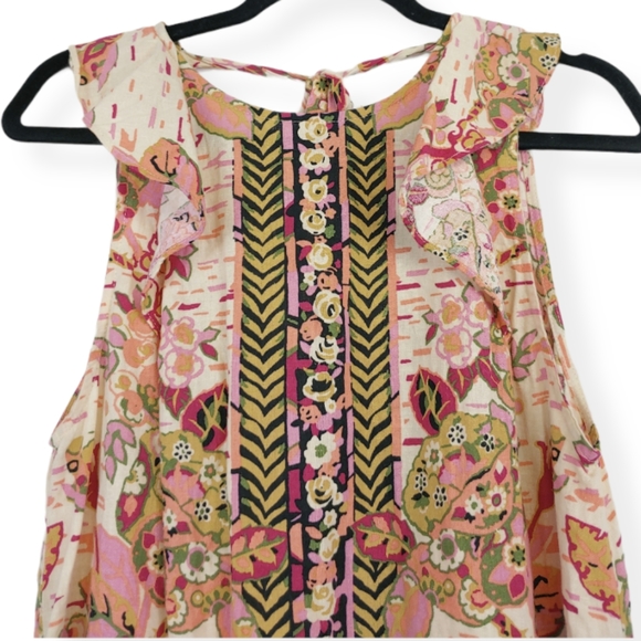 Free People Linen Summer In Tulum Dress Tunic Size XS - Picture 5 of 11